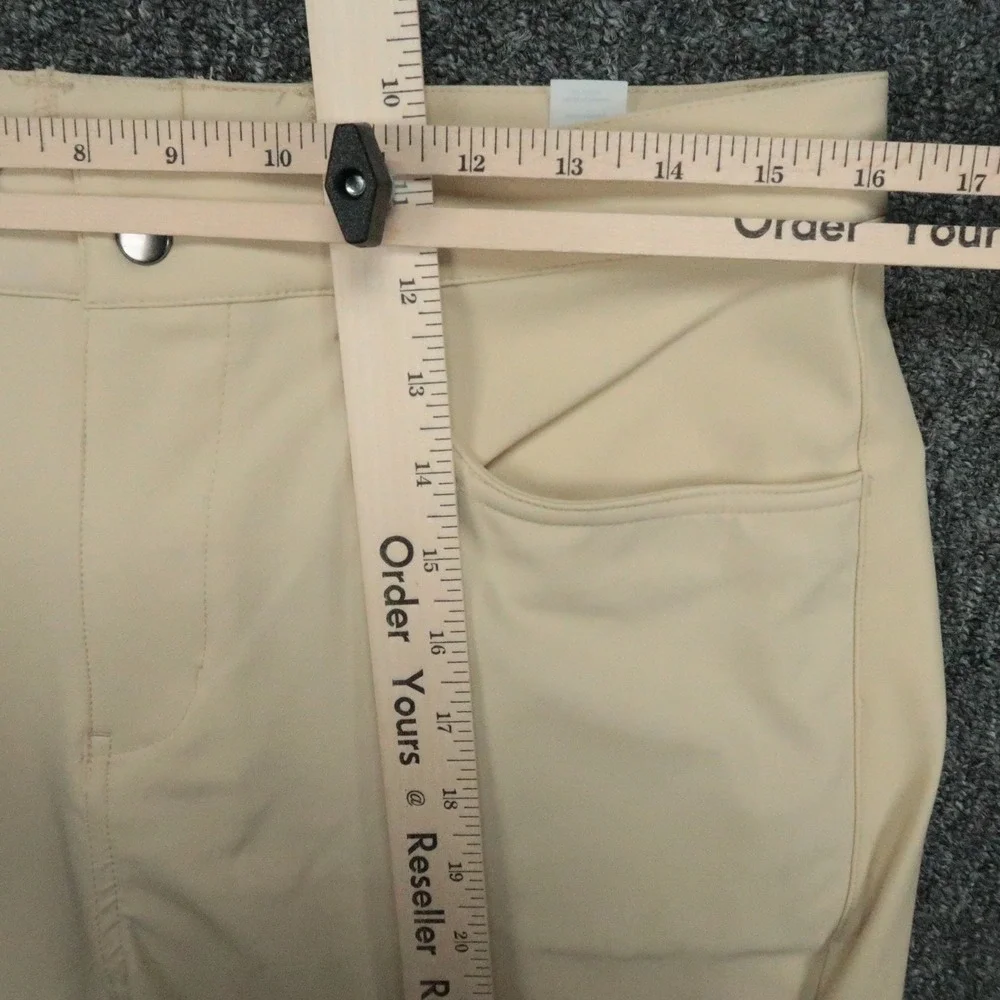 State & Libert Pants Mens 33x30 Beige Straight 5 Pocket Stretch Golf Performance